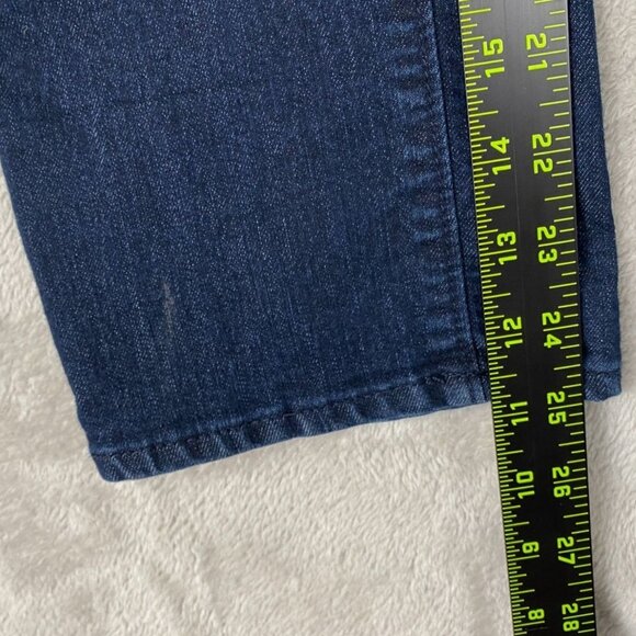 Ann Taylor Loft Woman's Jeans Size 25 Curvy Kick Crop Dark Wash Straight Leg - Picture 5 of 9